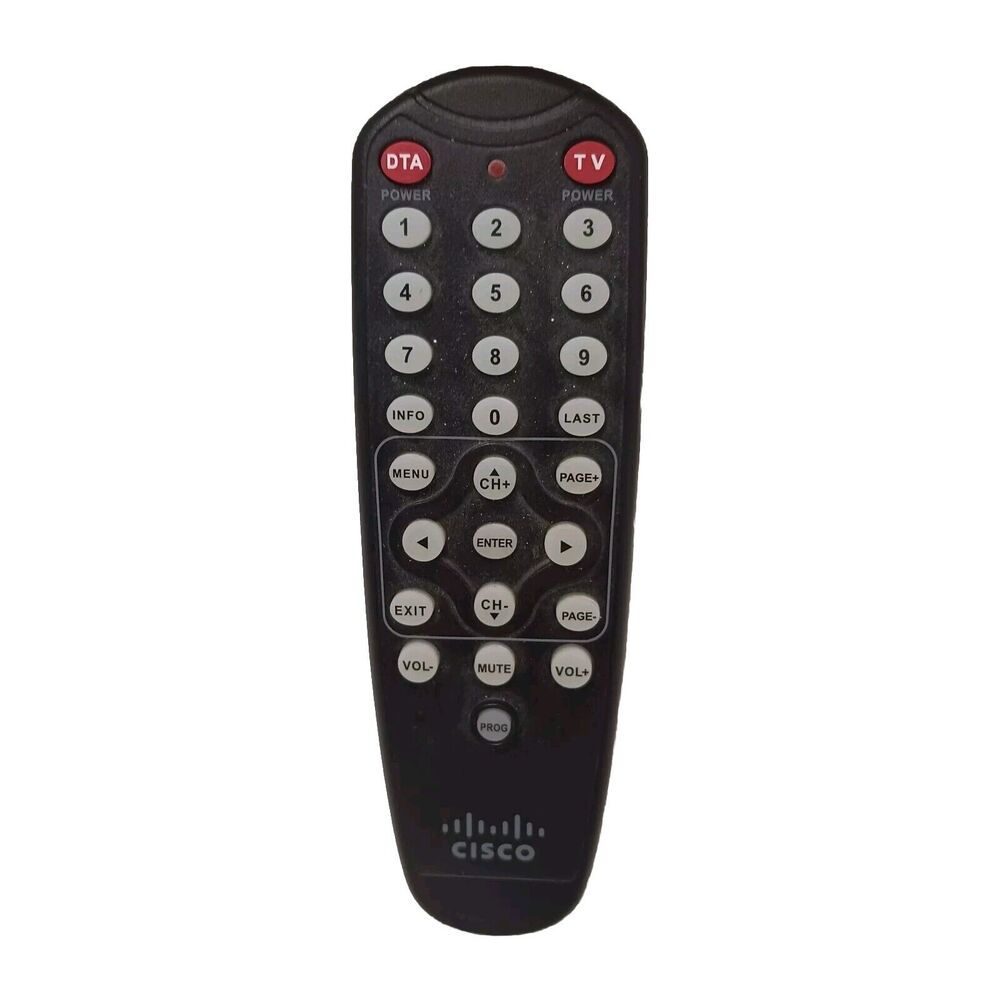 Cisco TV Remote Control HDA-RF2.2 for DTA 170HD 270HD Black Works Very Nice!